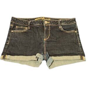 [Arizona Jeans] Dark Wash Mid Rise Cuffed Shorts - Size 11